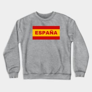 España in Spanish Flag Colors Crewneck Sweatshirt